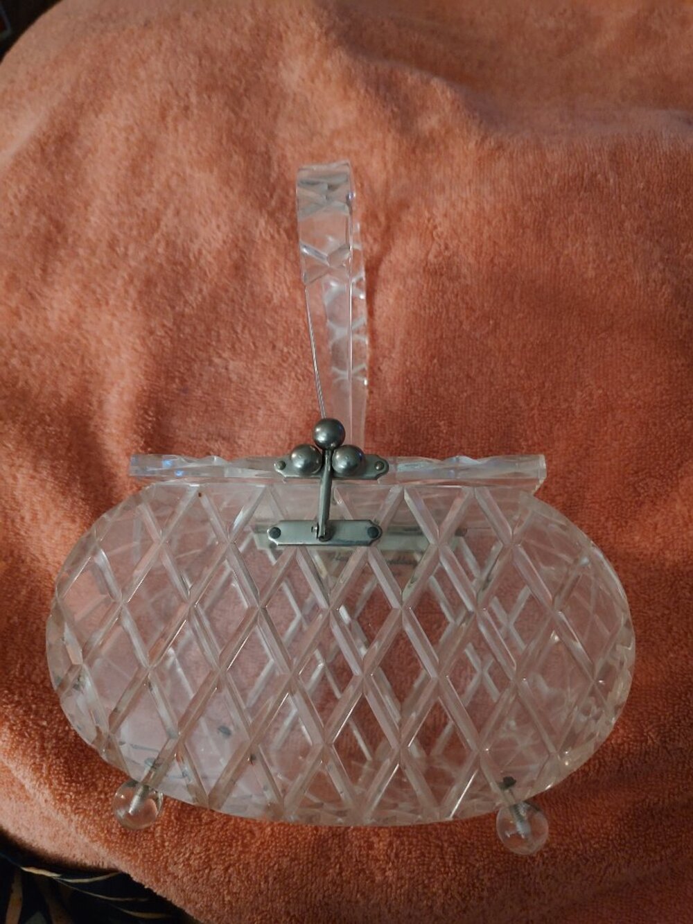 FLORIDA HANDBAG MIAMI VINTAGE LUCITE
